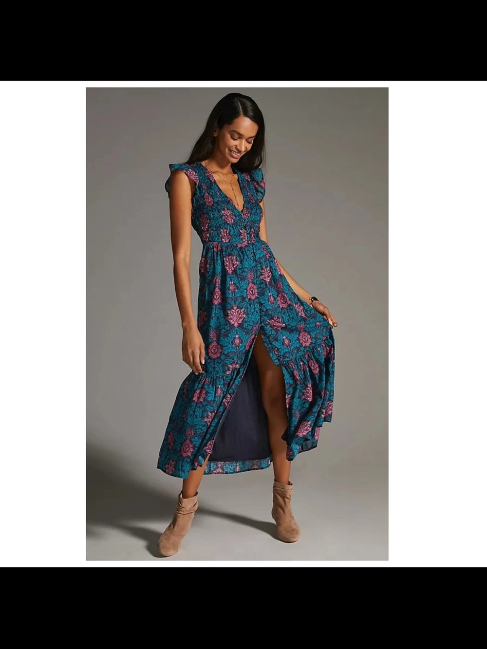 Anthropologie Peregrine Midi Dress size small